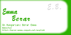 emma berar business card